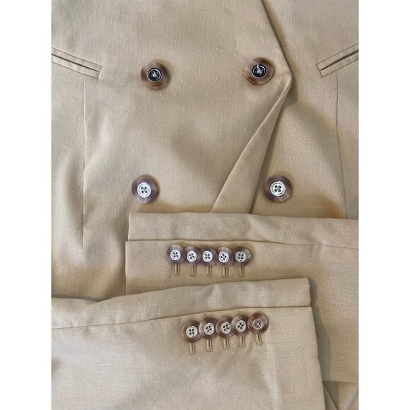 Veronica Beard Nisha Yellow Linen Wool Blend Dickey Blazer Jacket $595 Size 10 - Picture 16 of 16